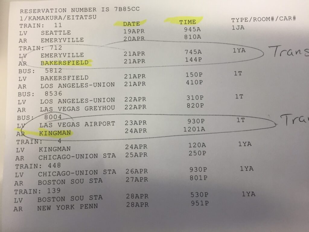 運行スケジュール