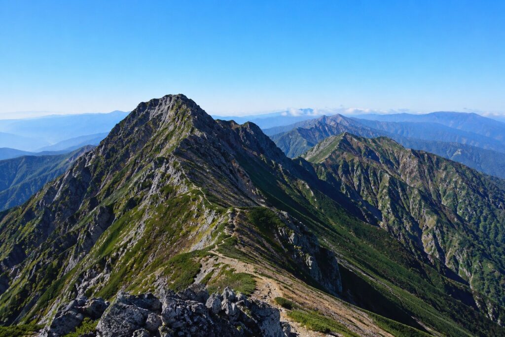 山の尾根