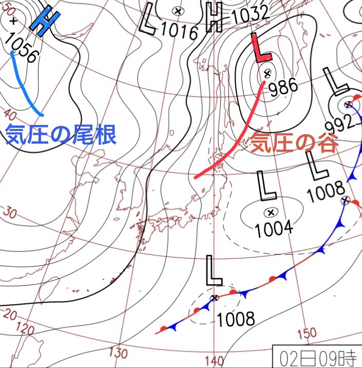 冬型の天気図