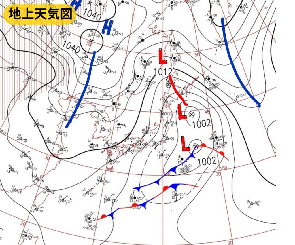 地上天気図