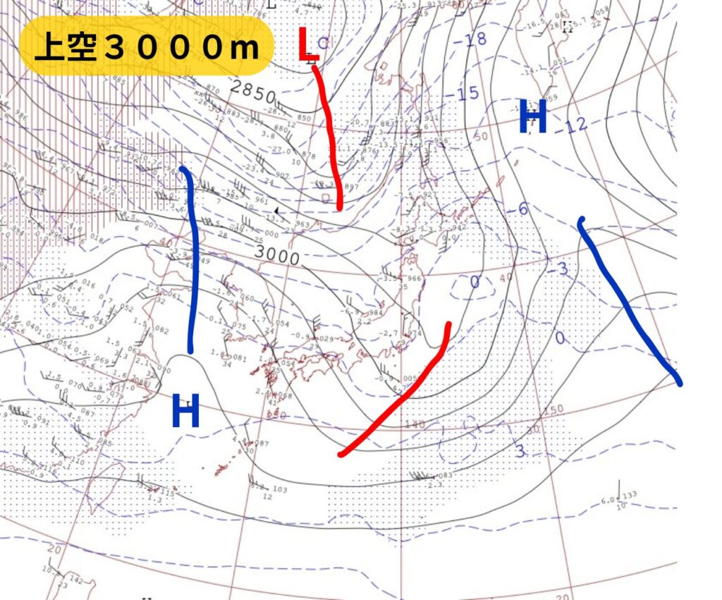 700hPa天気図