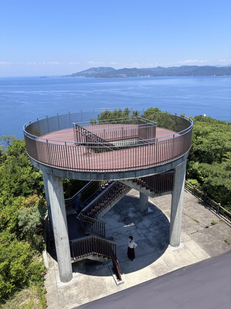 ハイキング用の展望台