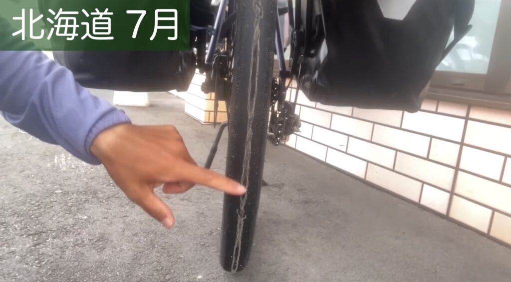 タイヤのすり減り