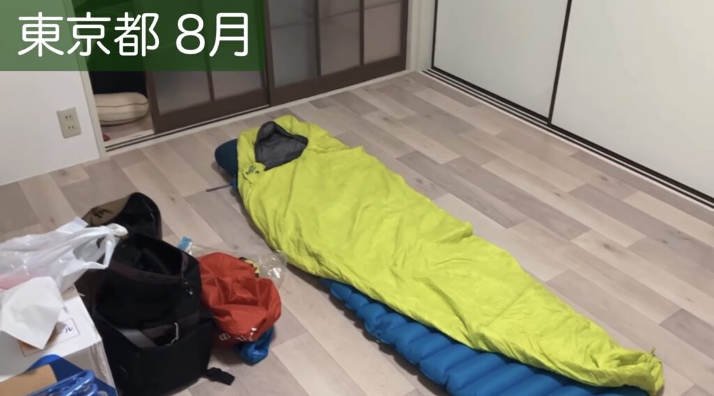 友達宅で泊まる