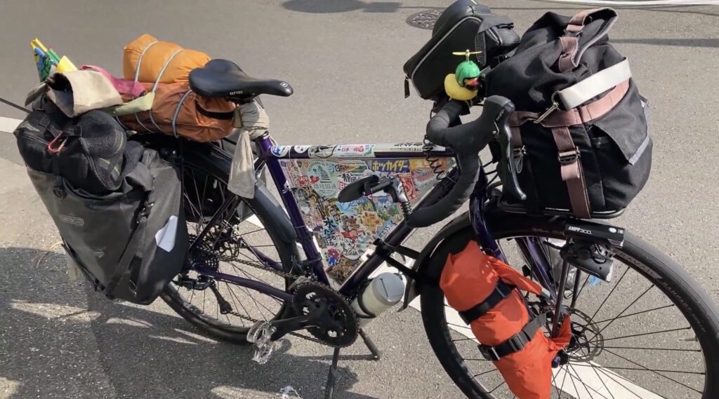 旅後の自転車