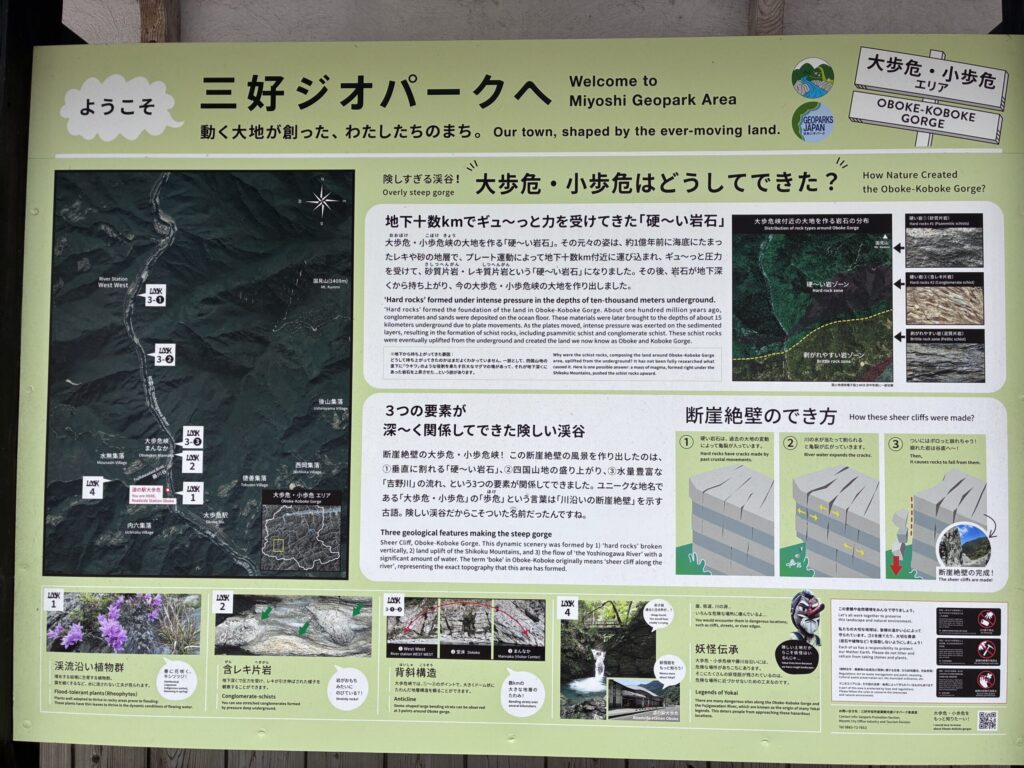 ジオパークの看板