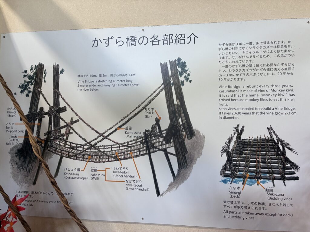 かずら橋の説明